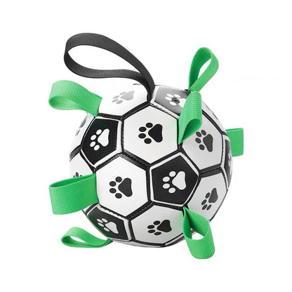 Durable Bite Resistant Soccer Ball Interactive Outdoor Play Toy For Dogs