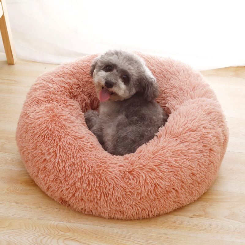 Soft Cozy Calming Anti Anxiety Sleeping Bed For Dogs And Cats