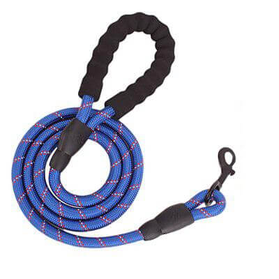Heavy Duty Reflective Rope Dog Leash Padded Handle Rotatable Hook For All Dog Sizes