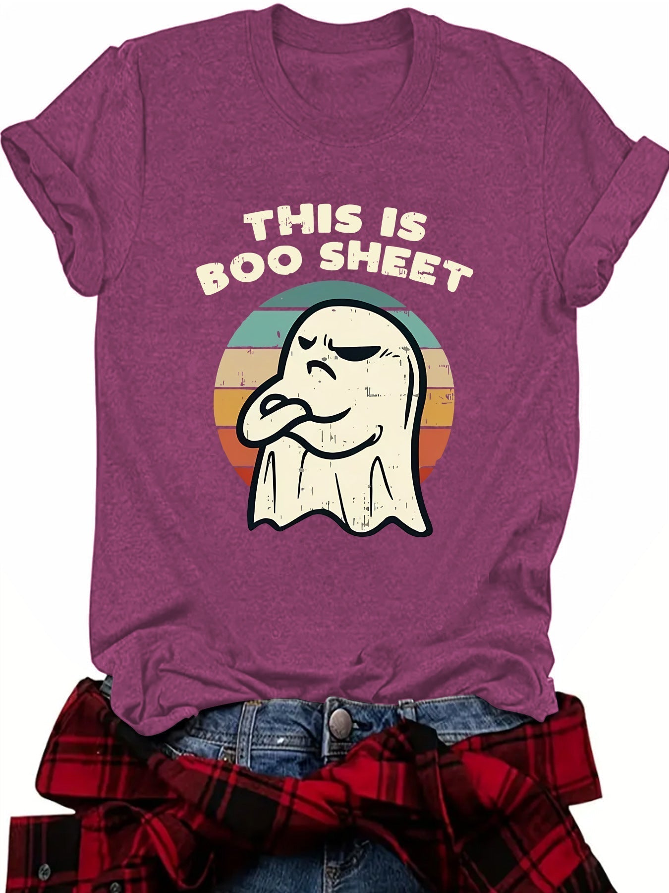 👻This Is Boo Sheet Ghost Retro Halloween Costume Unisex T Shirt👕