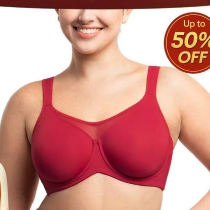 ⏳Last Day💐Women's Elegant Sheer Full Coverage Plus Size Bra