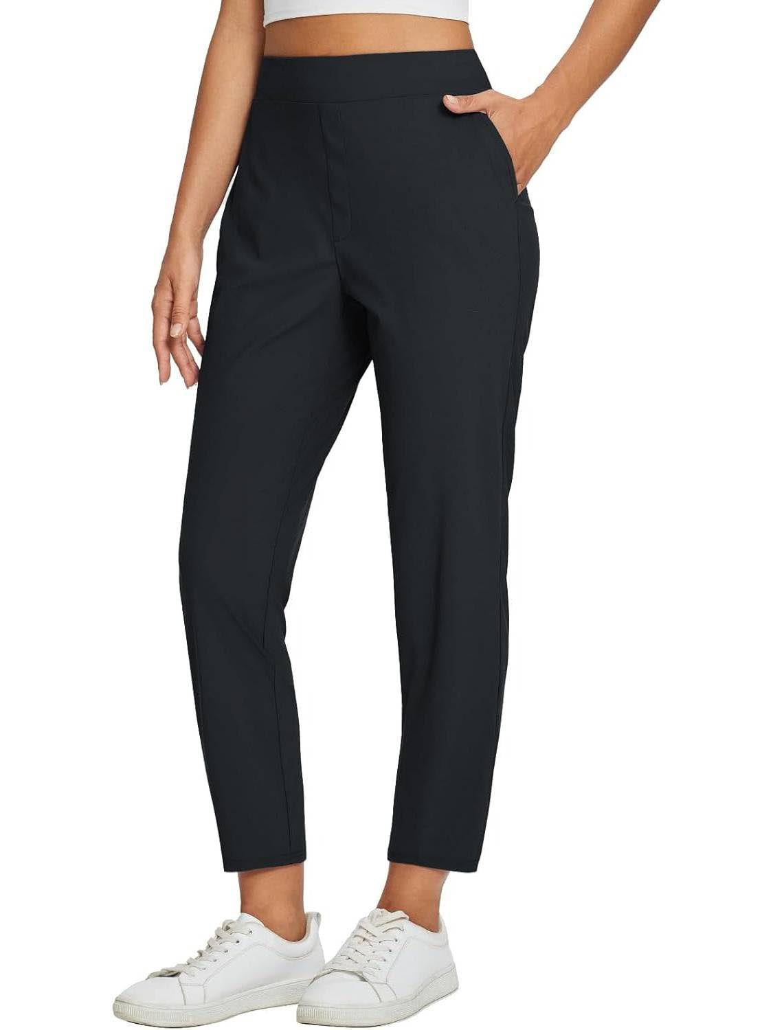 🔥⏳BEGRENZTES ANGEBOT 50% RABATT🌞Damen High-Waist-Hose mit Reißverschlusstasche 👖 – 4-Wege-Stretch, Bauchkontrolle, Atmungsaktiv, Schnelltrocknend, 6 Farben, S-3XL