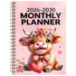 ⏰📅 LIMITED STOCK! 🐮 Highland Cow 5-Year Monthly Planner – Long-Term Organisation & Goal Planning in One Place ✨