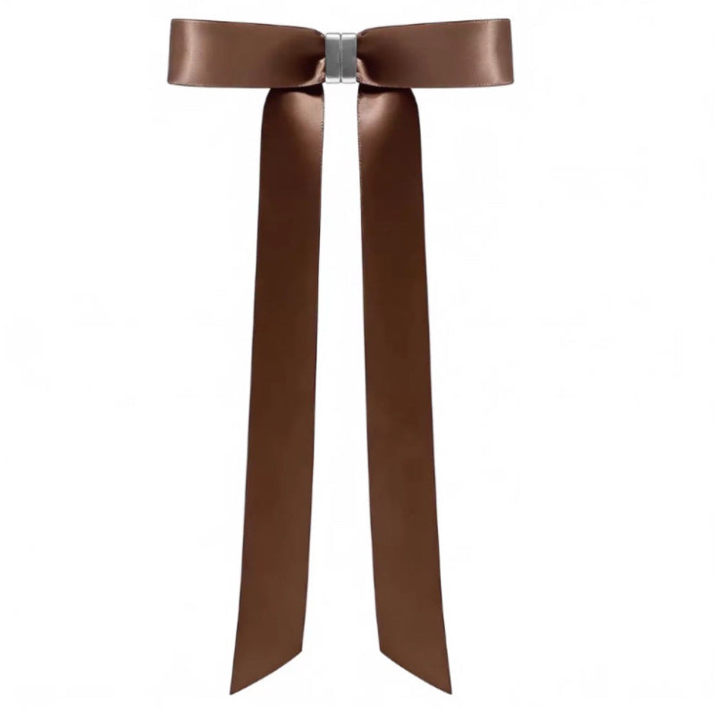 Magnetic Bowknot Half Up Hair Clip For Long Hair