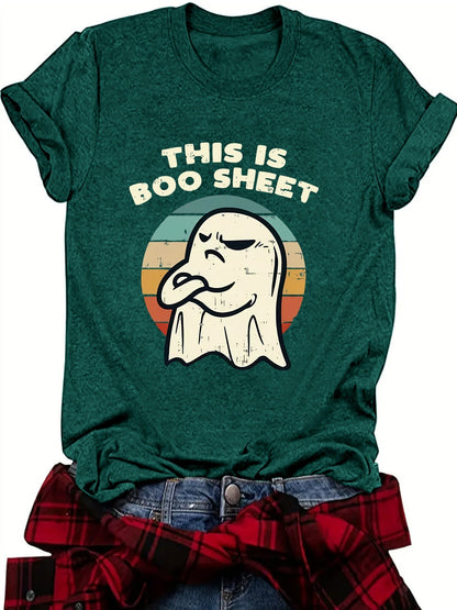 👻This Is Boo Sheet Ghost Retro Halloween Costume Unisex T Shirt👕