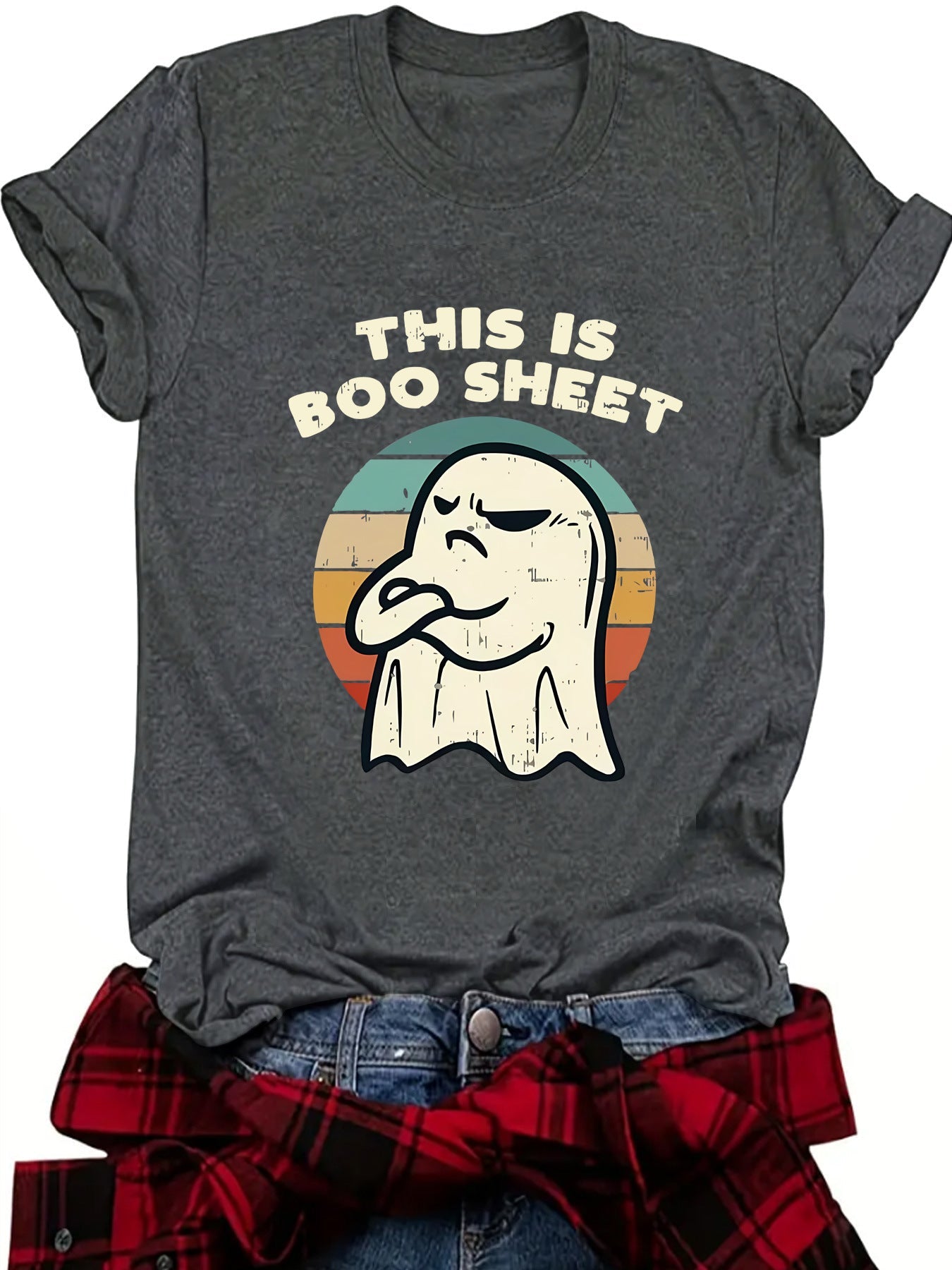 👻This Is Boo Sheet Ghost Retro Halloween Costume Unisex T Shirt👕