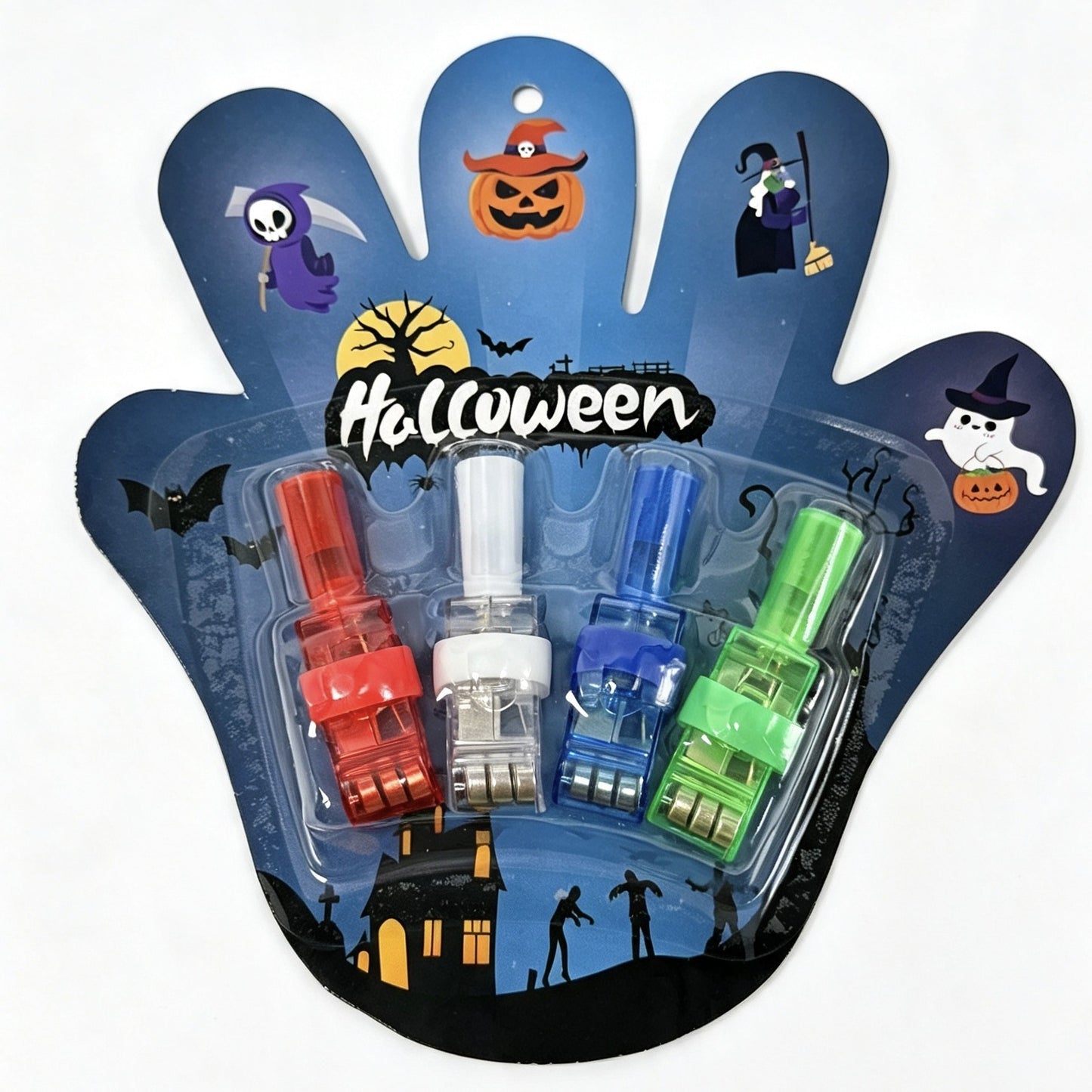 🎃 Halloween Perfect Picks ✨🌈 Colorful LED Finger Lights for Parties, Concerts & Glow Games