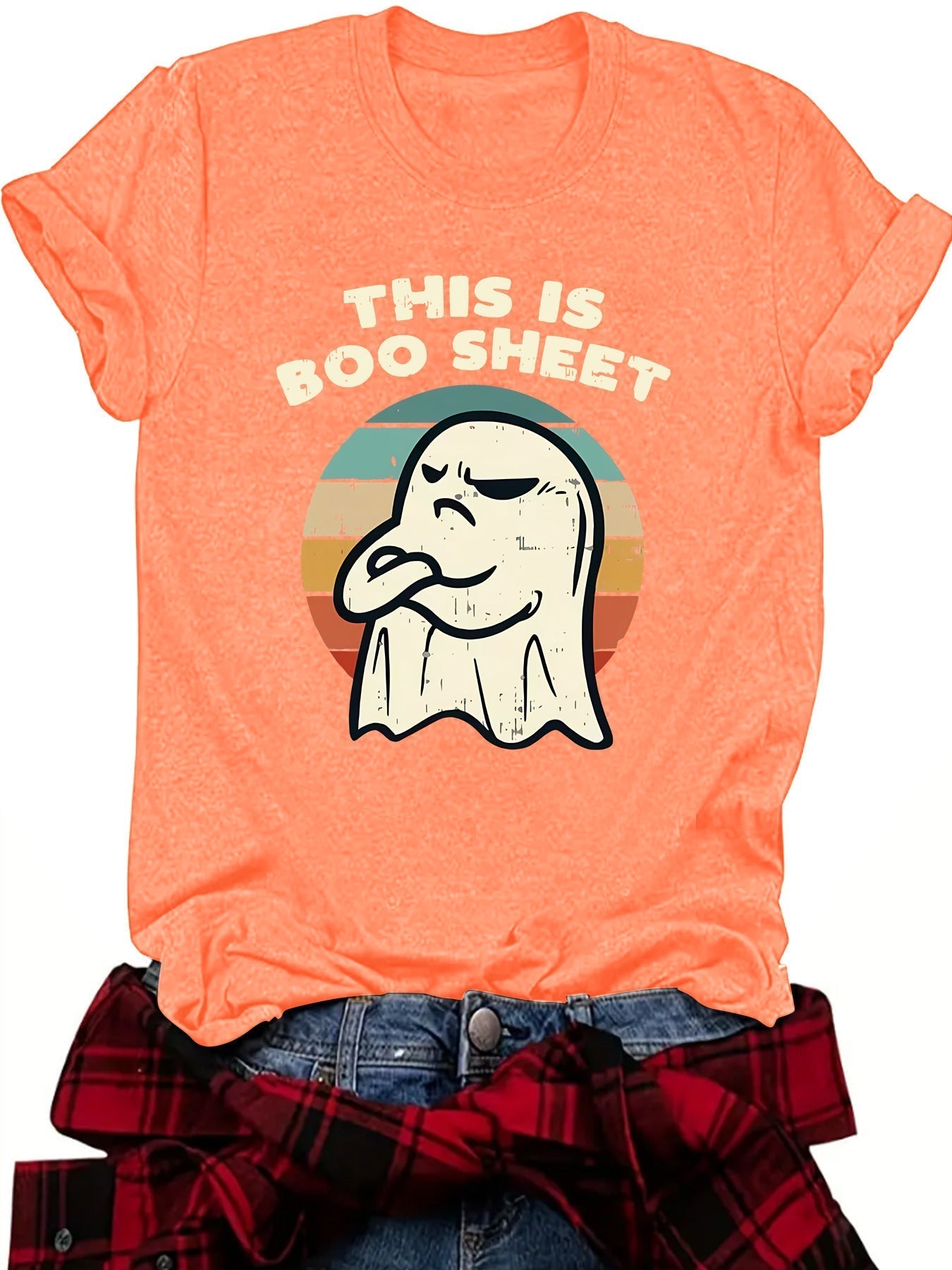👻This Is Boo Sheet Ghost Retro Halloween Costume Unisex T Shirt👕