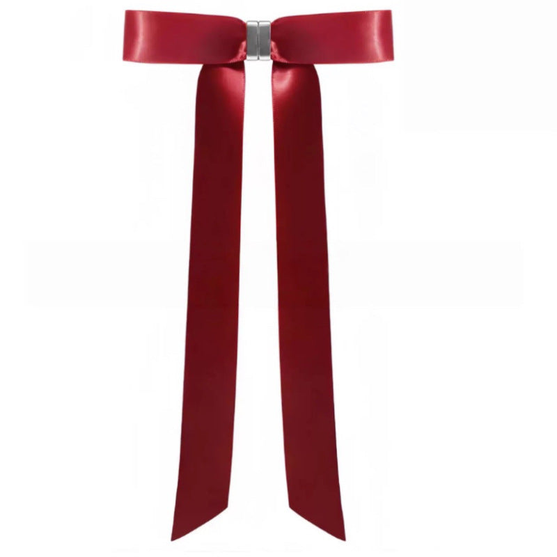 Magnetic Bowknot Half Up Hair Clip For Long Hair