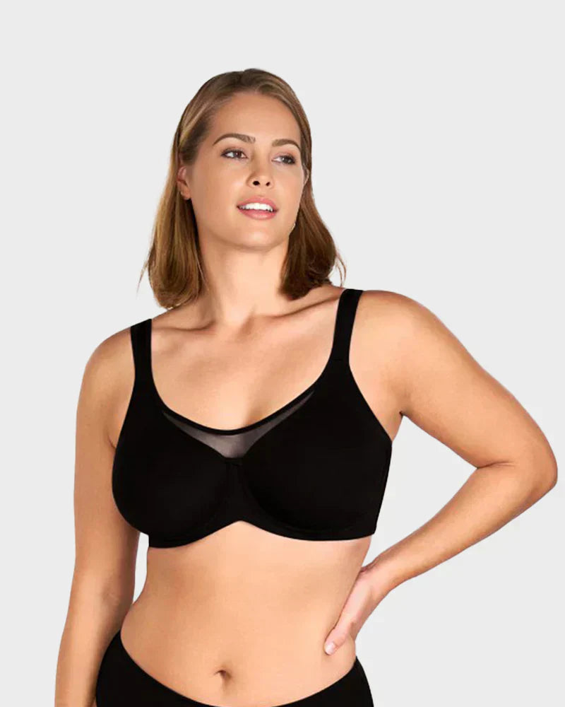 ⏳Last Day💐Women's Elegant Sheer Full Coverage Plus Size Bra
