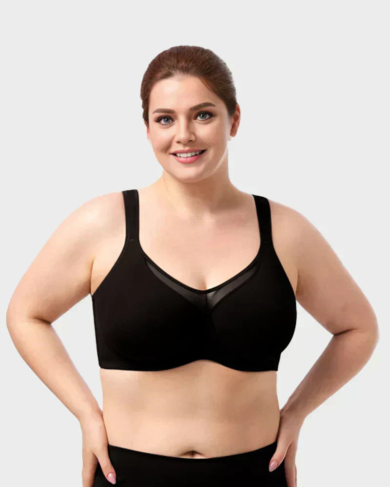 ⏳Last Day💐Women's Elegant Sheer Full Coverage Plus Size Bra