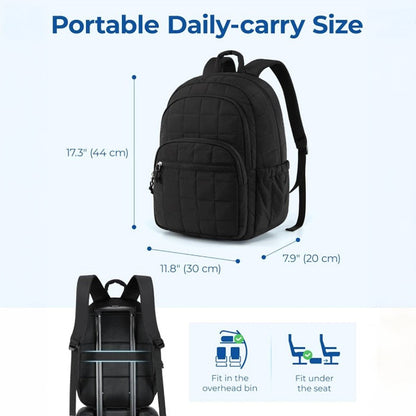 Lightweight Quilted Mini Backpack Purse Women Daily Bookbag