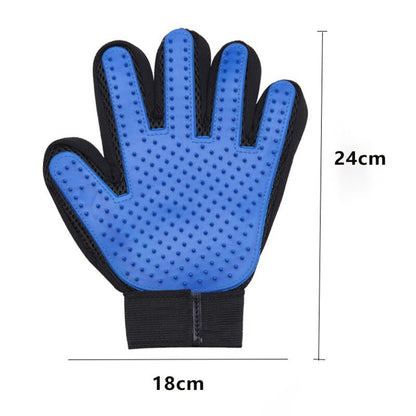 Soft Silicone Grooming Glove Brush Efficient Hair Remover For Cats Pets
