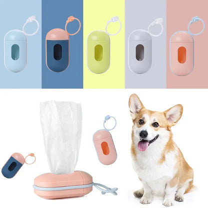 Portable Pet Poop Bag Dispenser Outdoor Waste Bag Holder For Dog Walking Cleaning Supplies