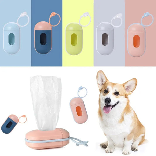 Portable Pet Poop Bag Dispenser Outdoor Waste Bag Holder For Dog Walking Cleaning Supplies