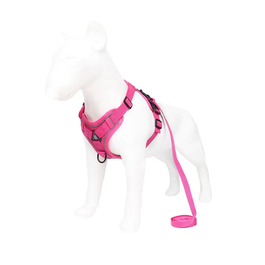 Reflective Breathable Adjustable Vest Harness And Leash Set For Puppies And Kittens