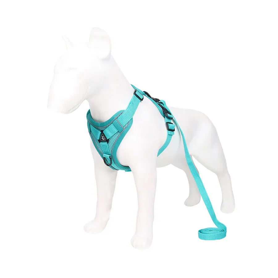 Reflective Breathable Adjustable Vest Harness And Leash Set For Puppies And Kittens