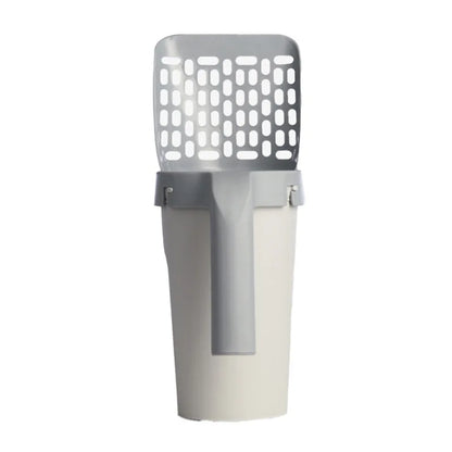 Large Capacity Cat Litter Scooper With Built In Poop Bags Pet Cleaning Tool