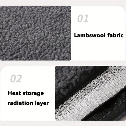 Self Warming Thermal Pet Crate Pad With Removable Cover For Dogs And Cats