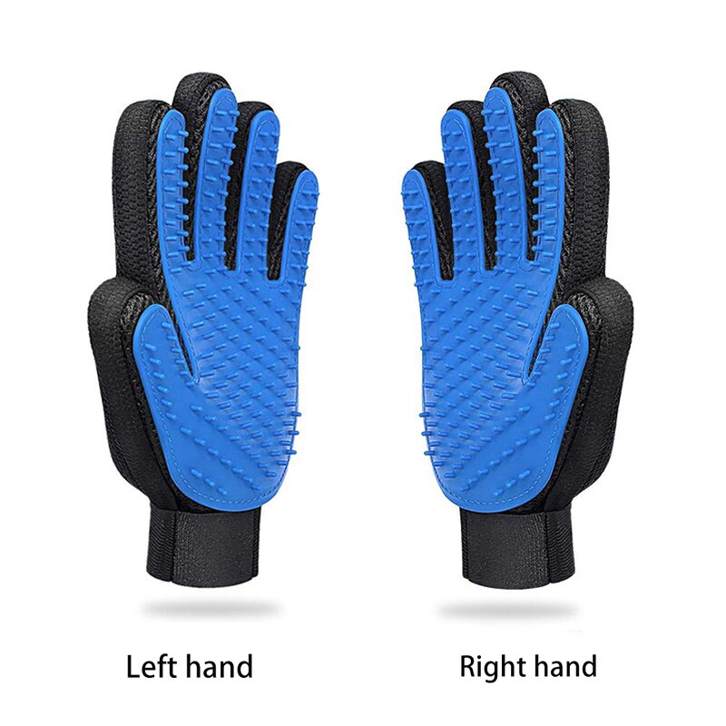 Soft Silicone Grooming Glove Brush Efficient Hair Remover For Cats Pets