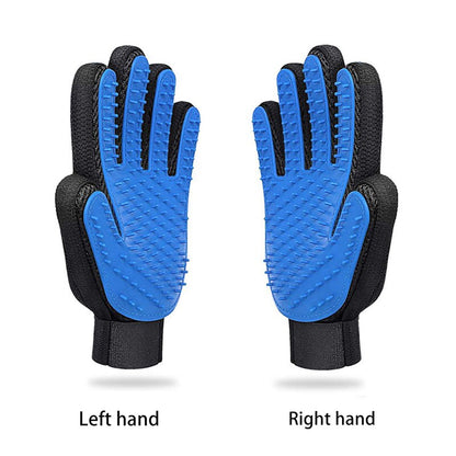 Soft Silicone Grooming Glove Brush Efficient Hair Remover For Cats Pets