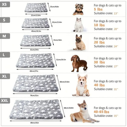 Soft Thick Fleece Bear Pattern Washable Pet Sleeping Mat Warm Bed Blanket For Dogs Cats