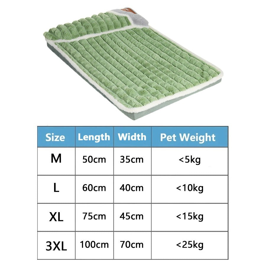 Pet Cervical Support Dog Bed Mat Detachable Washable Dog House For Indoor Pets