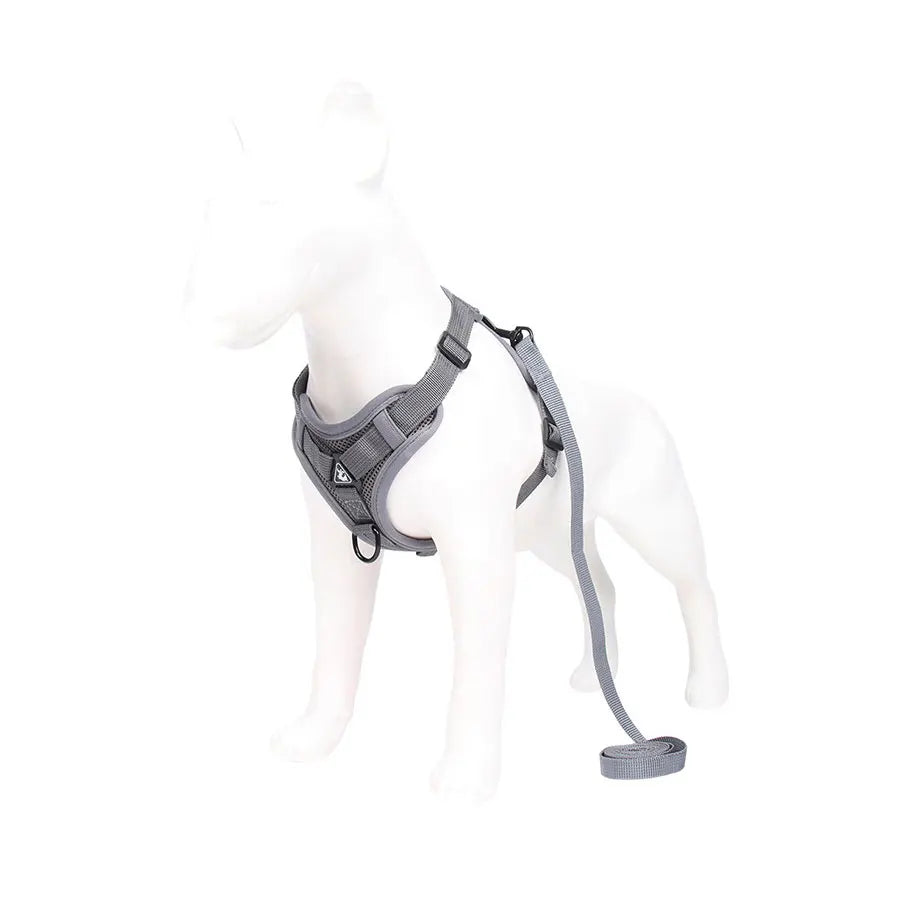 Reflective Breathable Adjustable Vest Harness And Leash Set For Puppies And Kittens