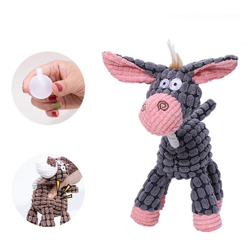 Lovely Squeaky Durable Chew Toy Interactive Play Toy For Puppies And Dogs