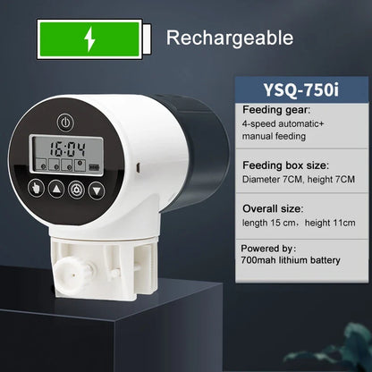 🛍️ Limited-Time Drop ⚡Automatic Aquarium Fish Feeder with Intelligent Timing Control