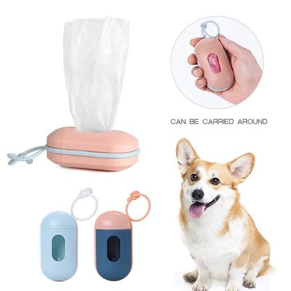 Portable Pet Poop Bag Dispenser Outdoor Waste Bag Holder For Dog Walking Cleaning Supplies