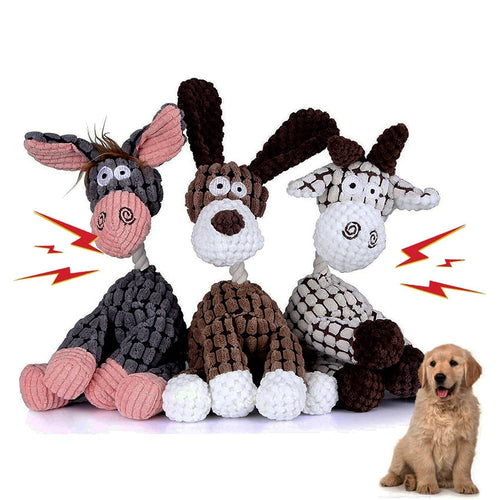 Lovely Squeaky Durable Chew Toy Interactive Play Toy For Puppies And Dogs