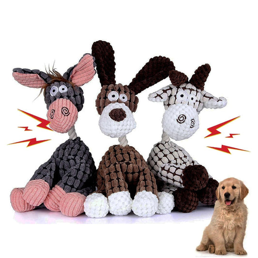 Lovely Squeaky Durable Chew Toy Interactive Play Toy For Puppies And Dogs