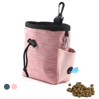 Portable Dog Treat Pouch Outdoor Training Storage Bag For Pet Walking Feeding