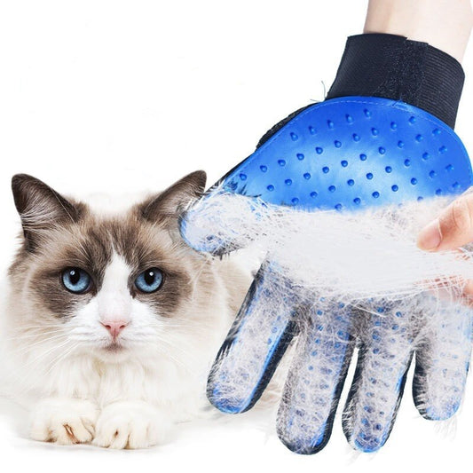 Soft Silicone Grooming Glove Brush Efficient Hair Remover For Cats Pets