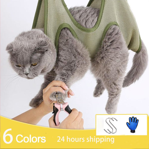 Anti Scratch Anti Bite Cat Restraint Bag For Bathing Nail Trimming Grooming