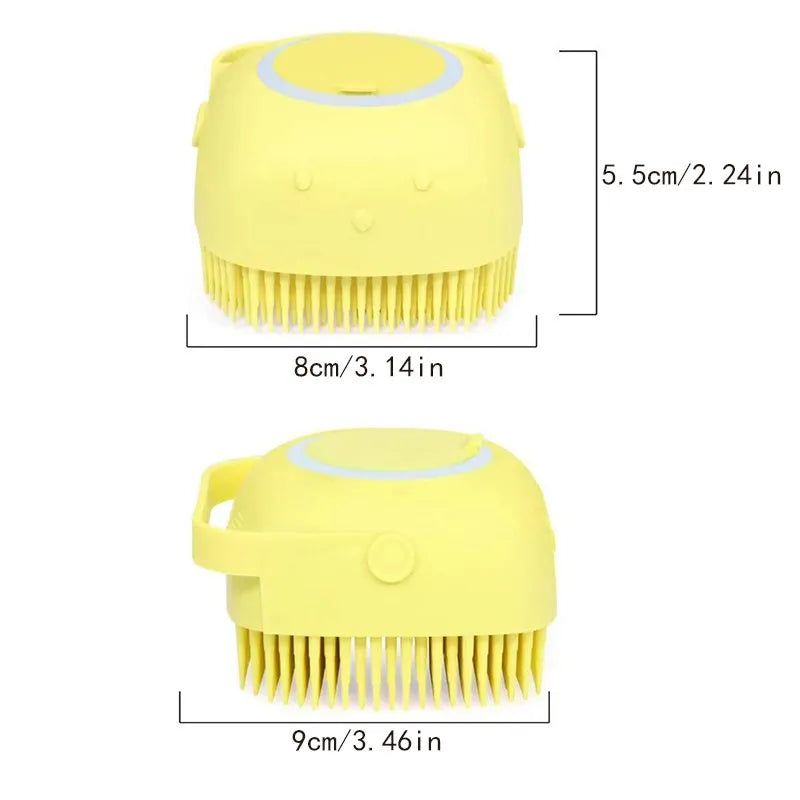 Soft Silicone Pet Grooming Bath Massage Gloves Gentle Cleaning Brush For Dogs And Cats