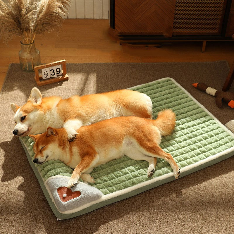 Pet Cervical Support Dog Bed Mat Detachable Washable Dog House For Indoor Pets