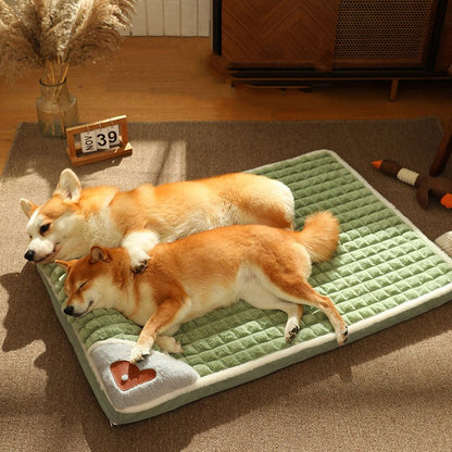 Pet Cervical Support Dog Bed Mat Detachable Washable Dog House For Indoor Pets