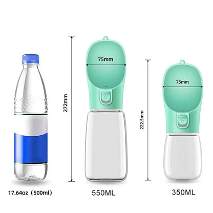 Leak Proof Portable Pet Travel Water Bottle Drinking Bowl Dispenser For Dogs Cats Outdoor Use