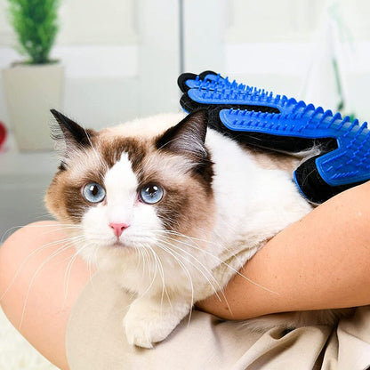 Soft Silicone Grooming Glove Brush Efficient Hair Remover For Cats Pets