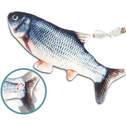 Interactive Fish Kicker Toy Electric Vibrating Play Toy For Indoor Cats Entertainment