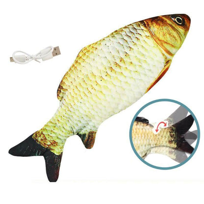 Interactive Fish Kicker Toy Electric Vibrating Play Toy For Indoor Cats Entertainment