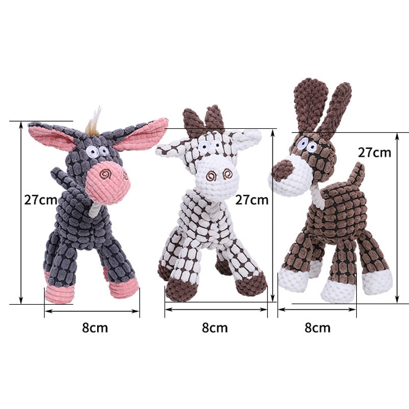 Lovely Squeaky Durable Chew Toy Interactive Play Toy For Puppies And Dogs