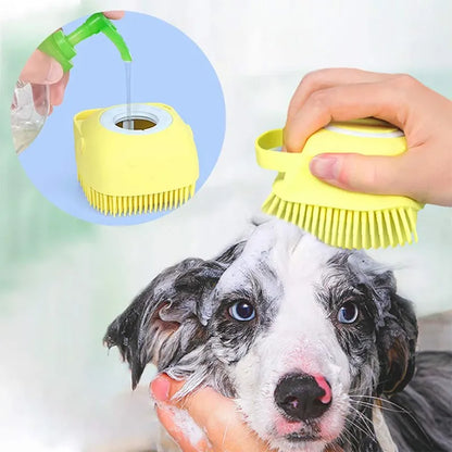 Soft Silicone Pet Grooming Bath Massage Gloves Gentle Cleaning Brush For Dogs And Cats