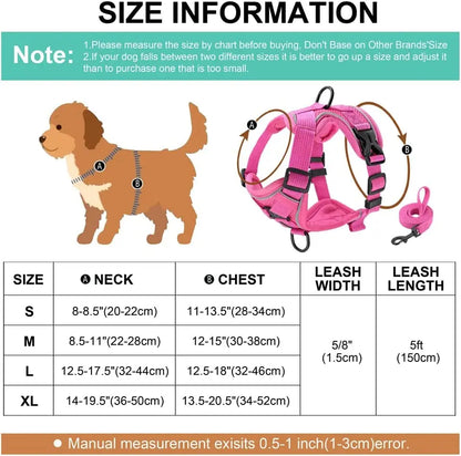 Reflective Breathable Adjustable Vest Harness And Leash Set For Puppies And Kittens
