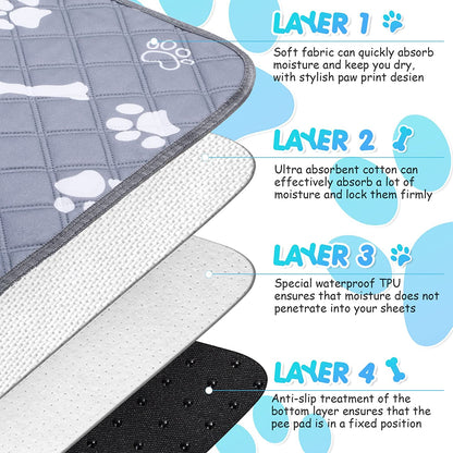 Reusable Absorbent Pet Pee Pad Mat For Dogs And Cats Indoor Training