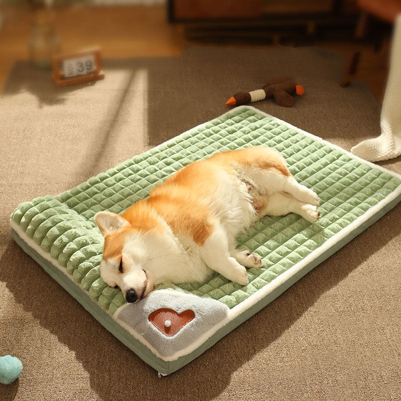 Pet Cervical Support Dog Bed Mat Detachable Washable Dog House For Indoor Pets