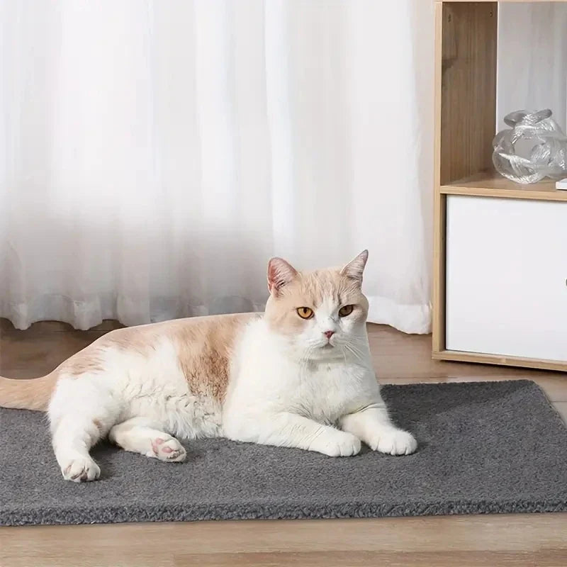 Self Warming Thermal Pet Crate Pad With Removable Cover For Dogs And Cats