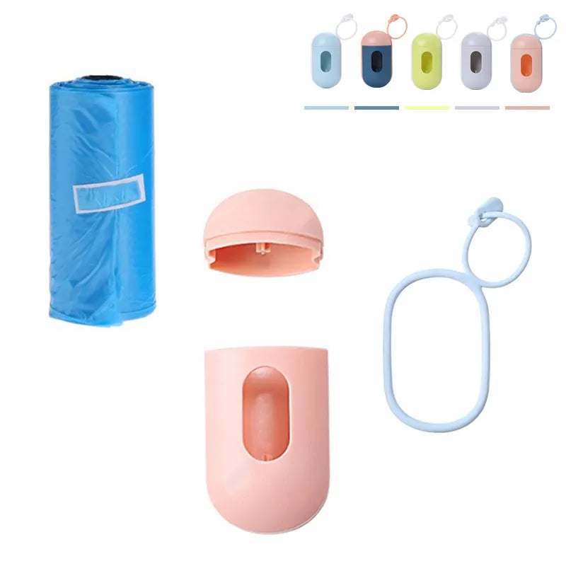 Portable Pet Poop Bag Dispenser Outdoor Waste Bag Holder For Dog Walking Cleaning Supplies